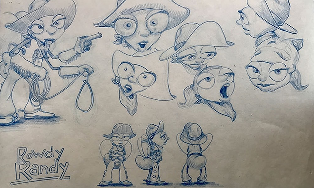 Rowdy Randy Sketches by Zak Pullen